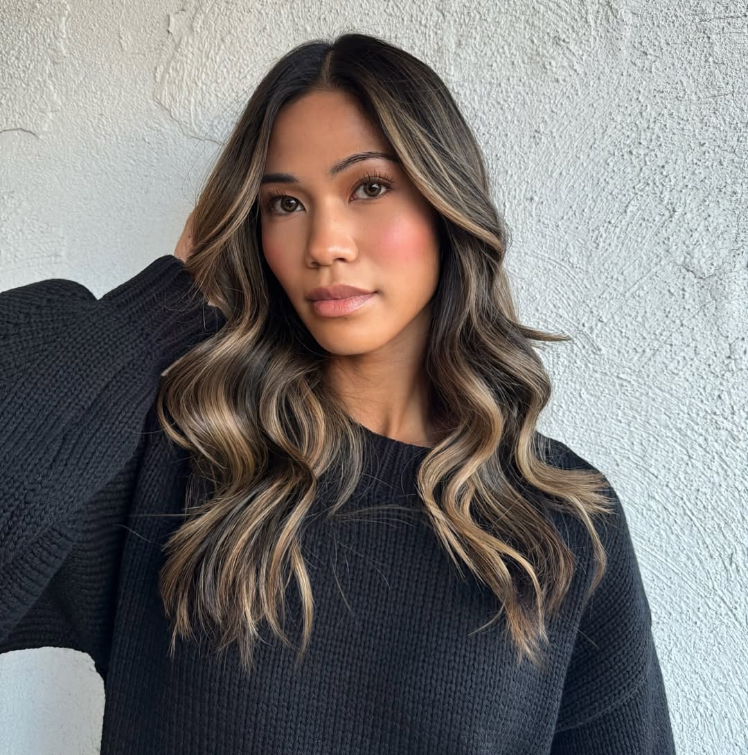 balayage dourado