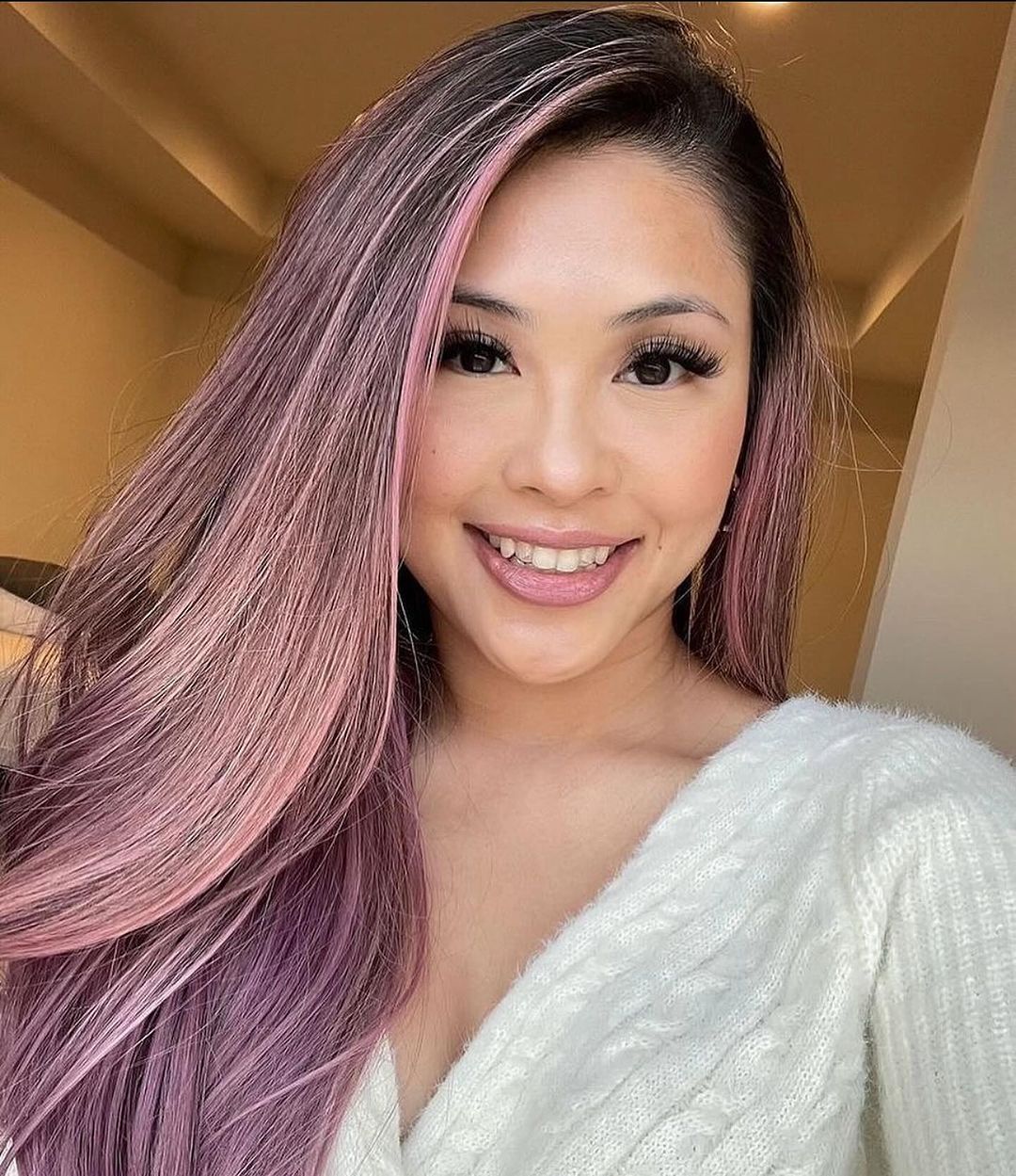 balayage rosa chiaro