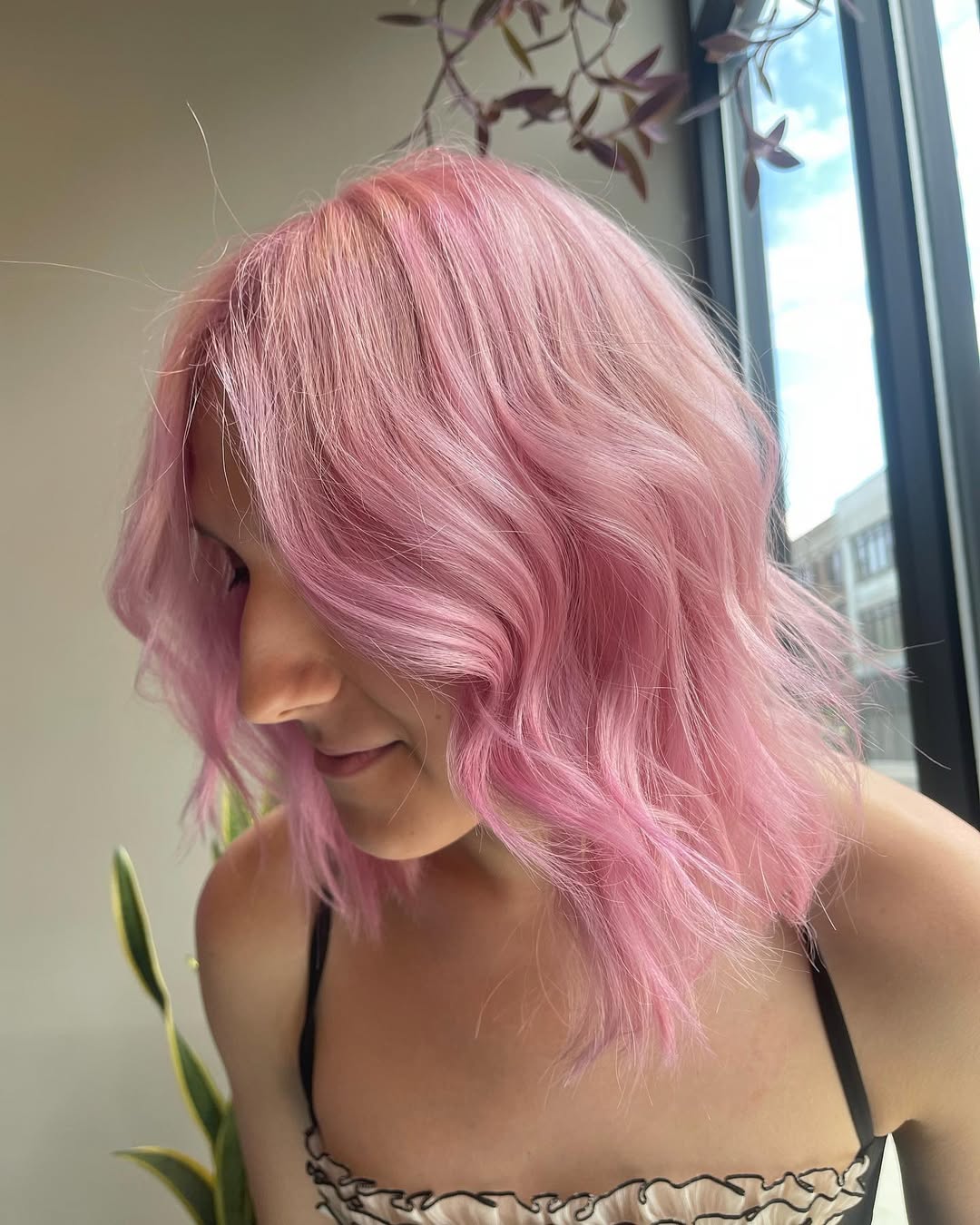 light pink bob