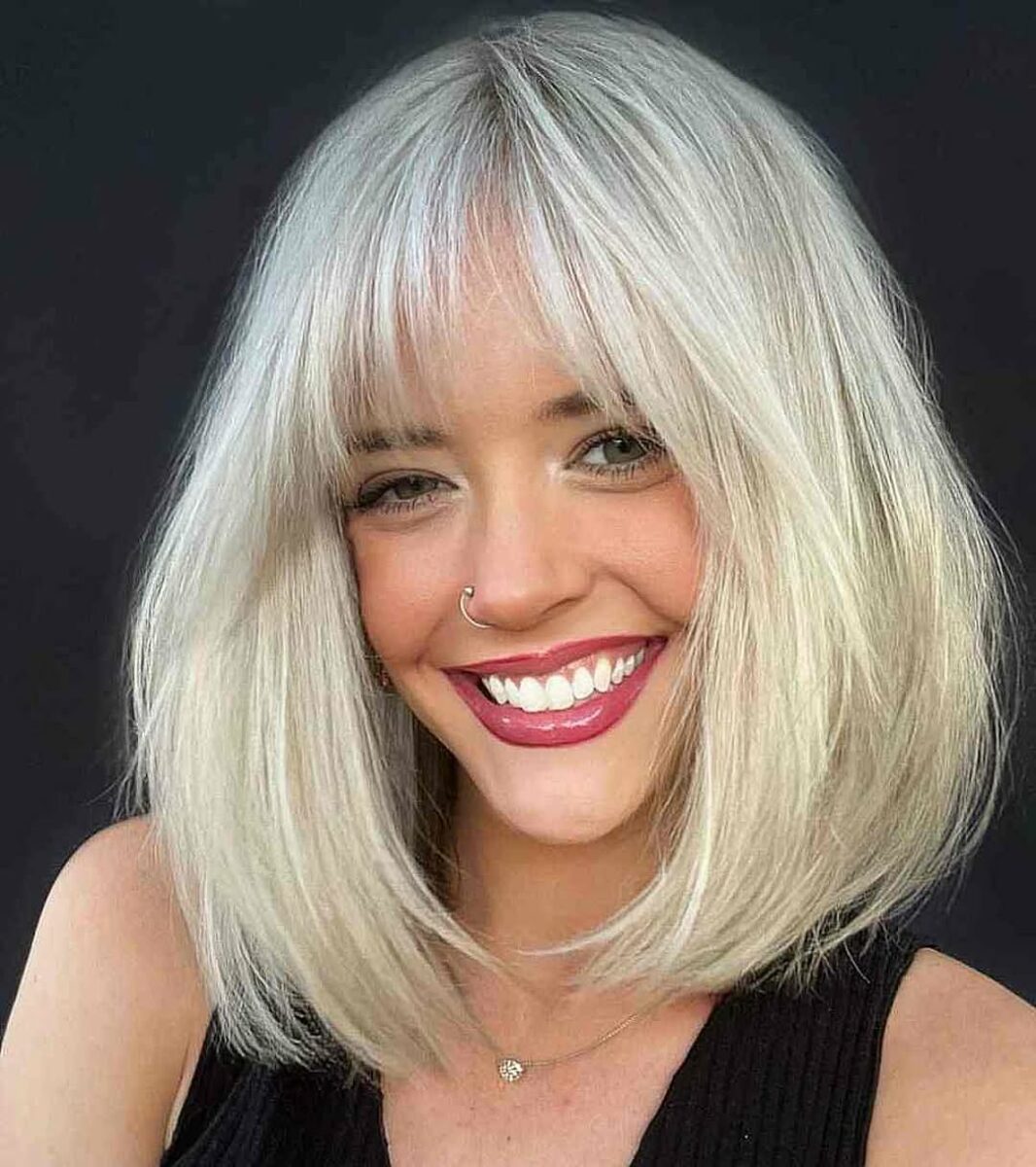 13 Flattering Choppy Lob Ideas For Your Next Big Cut