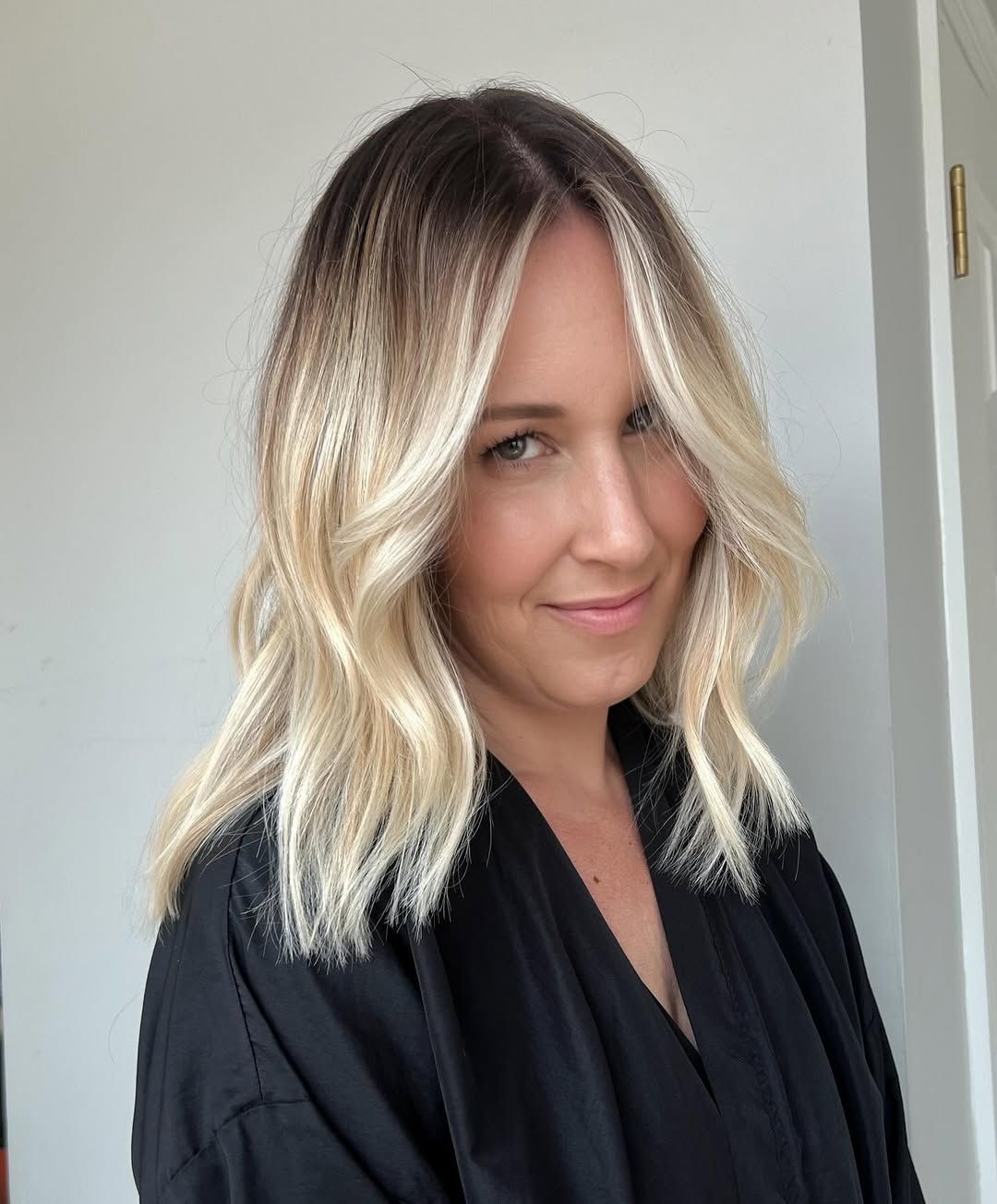 gesmolten zomerblonde balayage