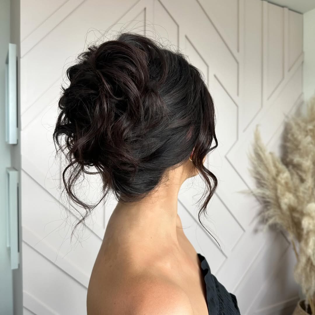 chignon désordonné