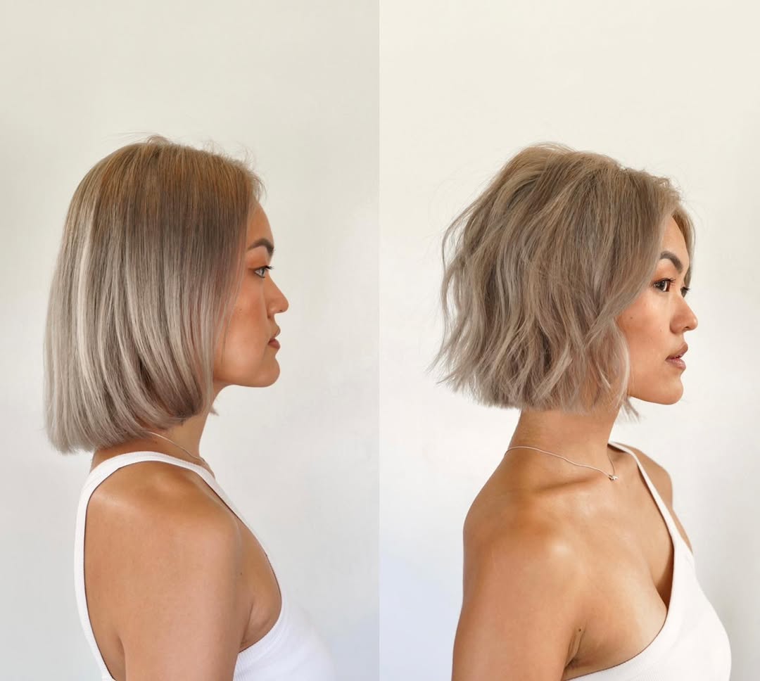 soft blunt bob