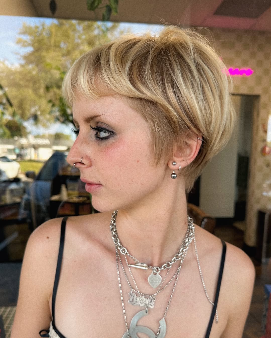 subtle undercut shaggy pixie bob