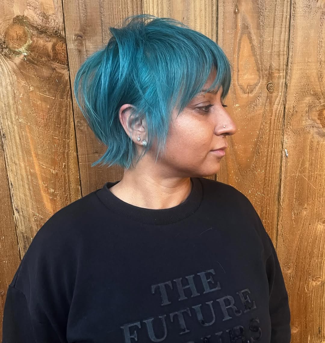 teal shaggy pixie bob