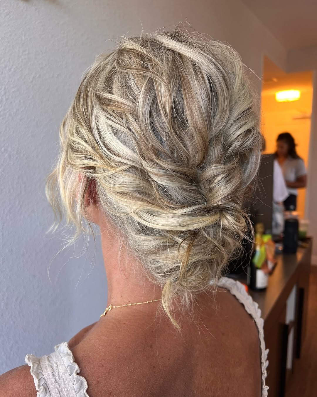 textured updo