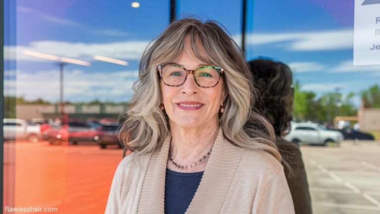 Strati che incorniciano il viso per le donne over 60