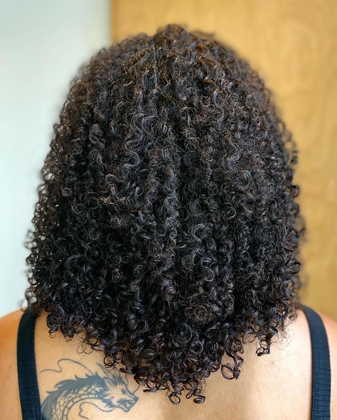 Curly V-Cut With Layers