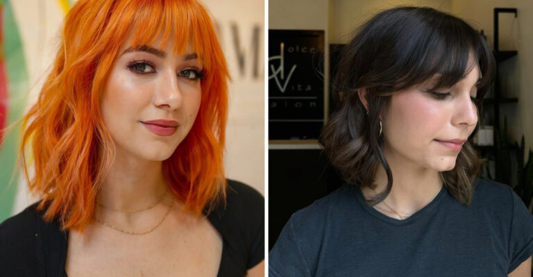 Coiffures bob avec sous-coupe pour cheveux fins