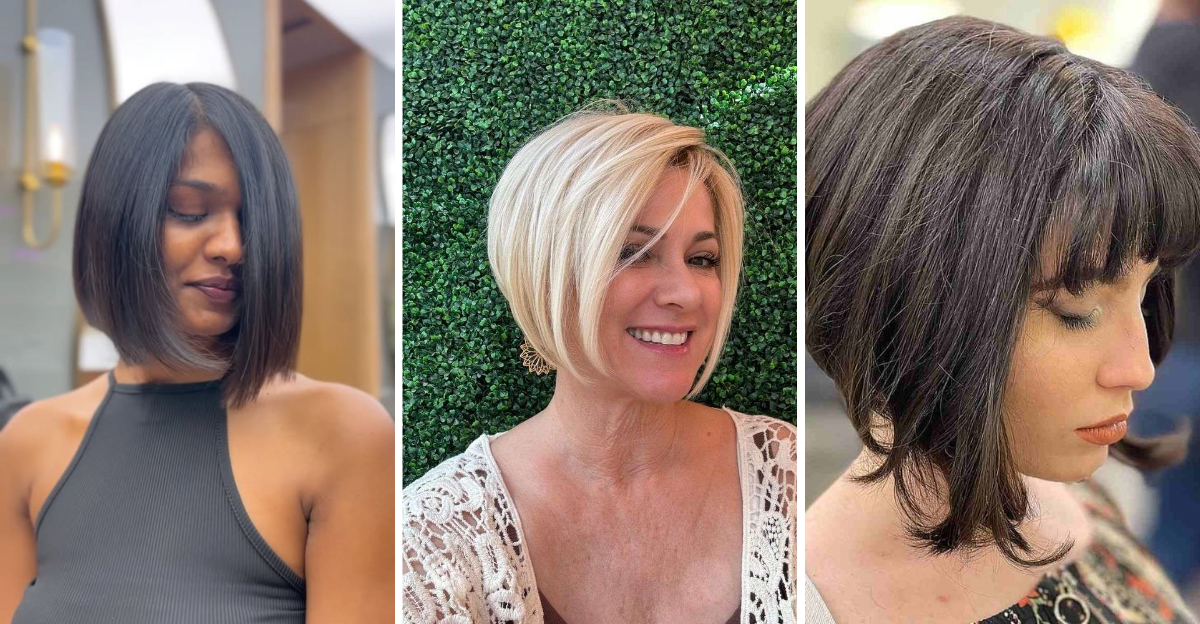 26 magníficos cortes de pelo Bob en ángulo para un look moderno