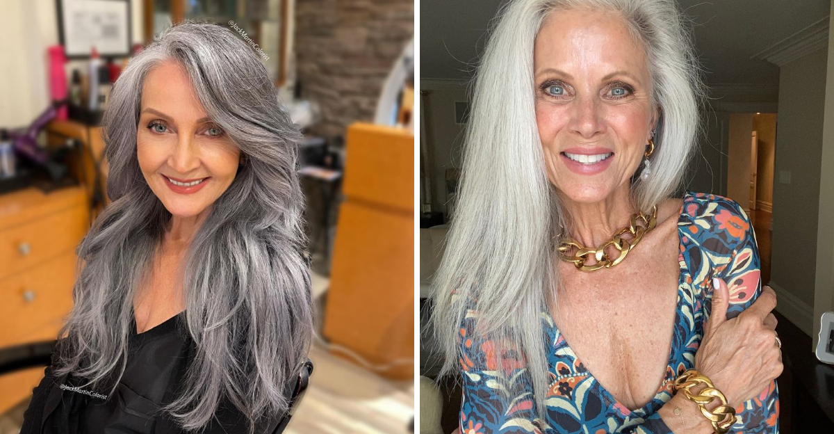 cortes de cabelo compridos para mulheres com mais de 70 anos