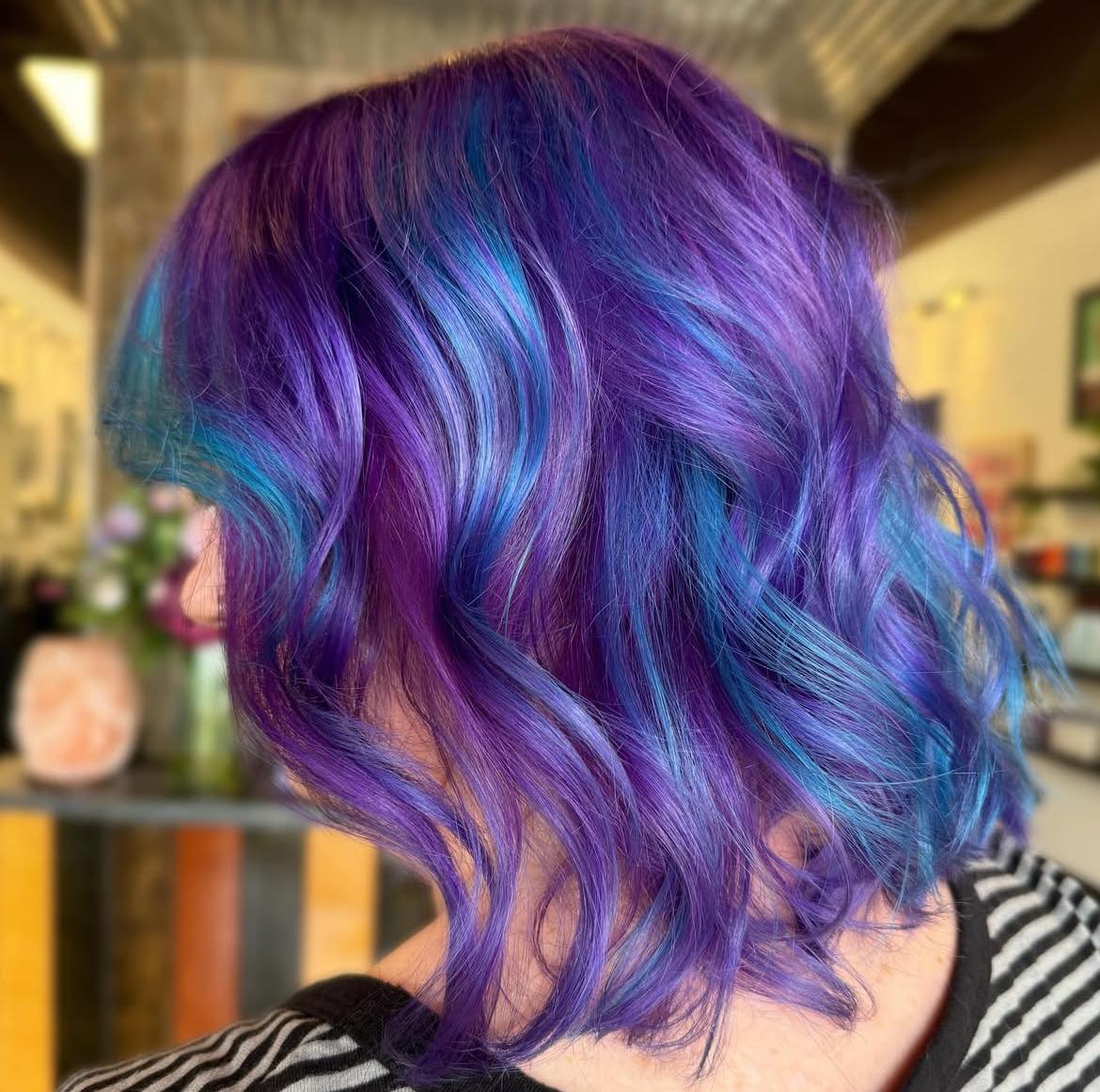 Purple And Blue Waves