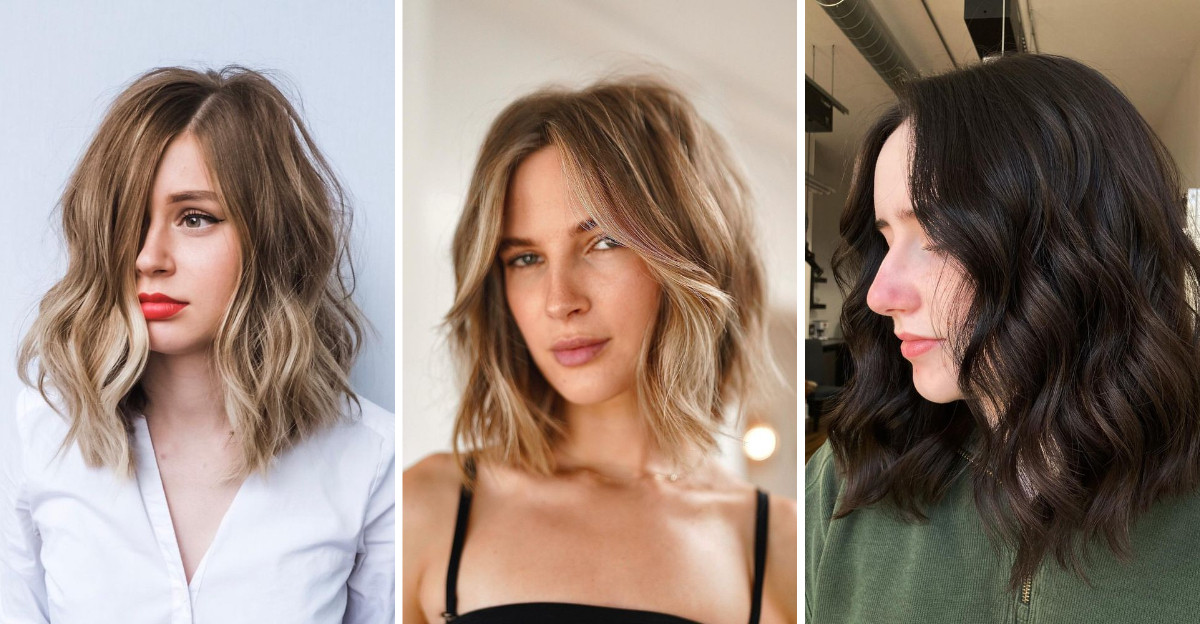 30 Pictures Of The Wavy Lob, The Most Desired Haircut Of 2025