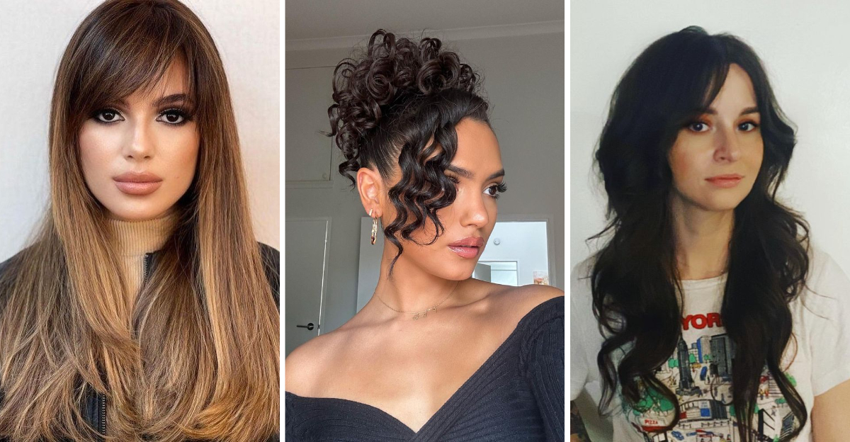 31 Awesome Hairstyles With Side-Swept Bangs For Women