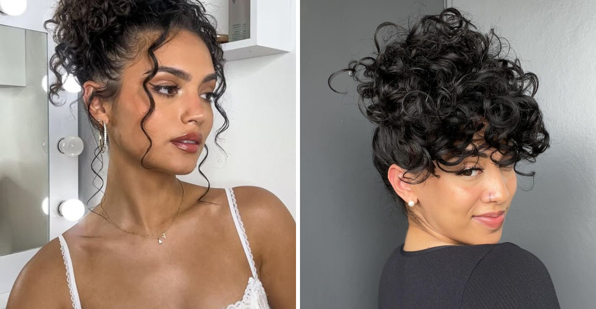 32 dicas sobre como fazer um penteado para cima se tiver cabelo encaracolado