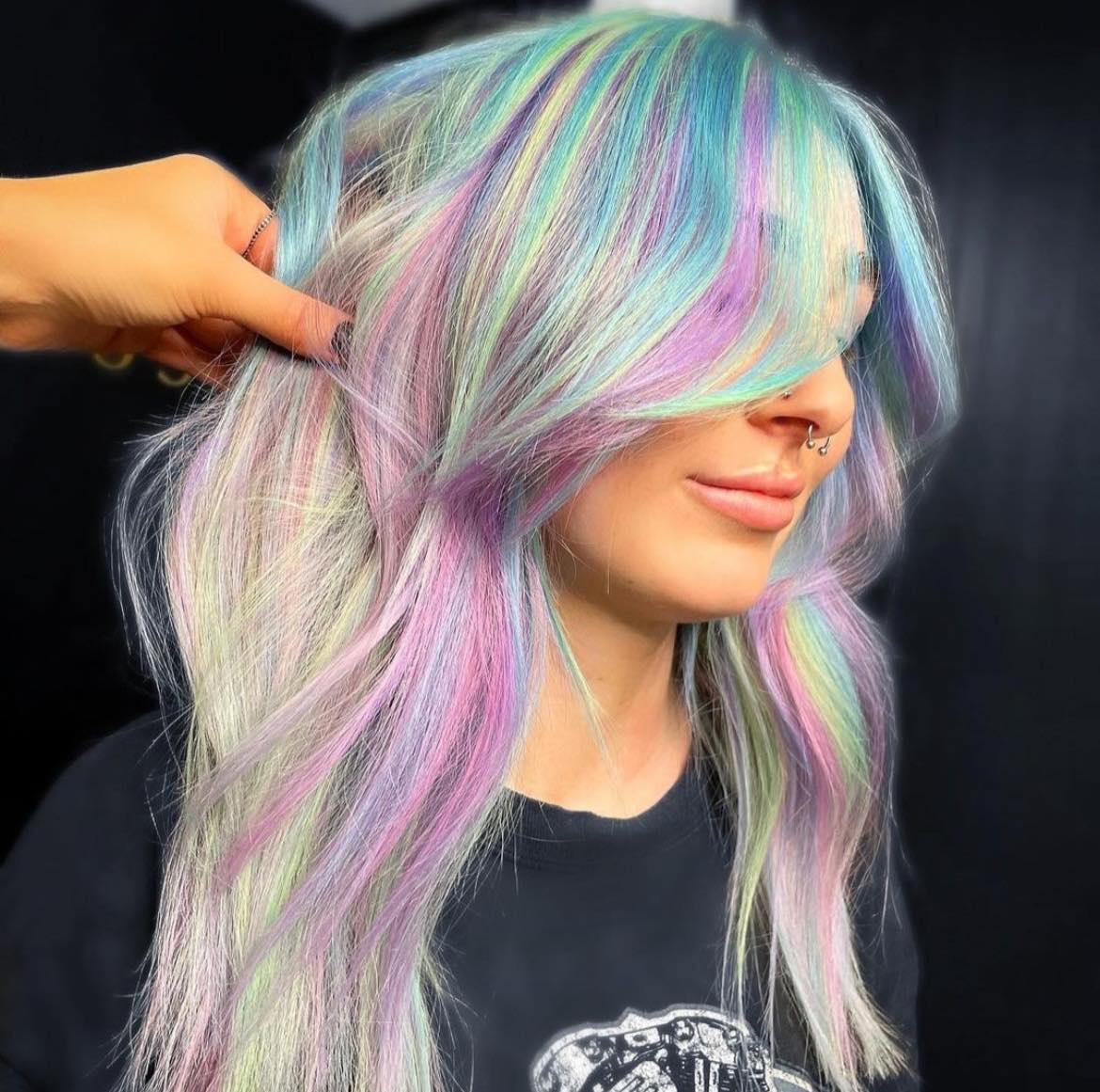 Pelo Arco Iris Pastel