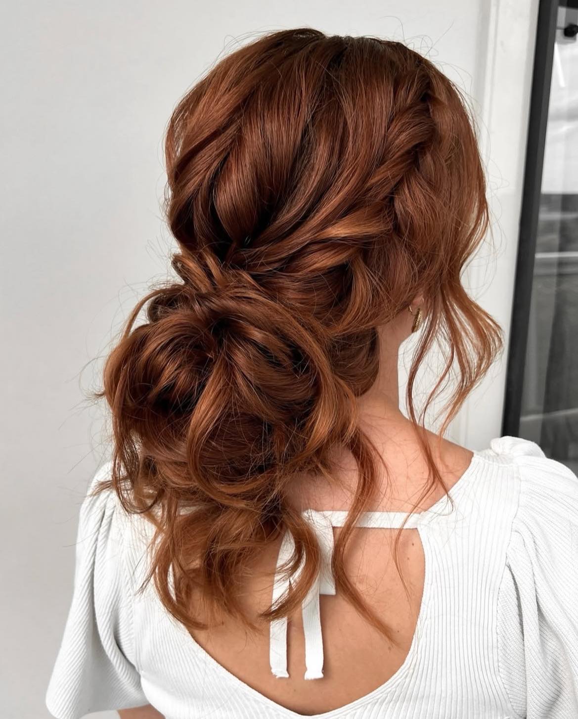 Braided Messy Updo