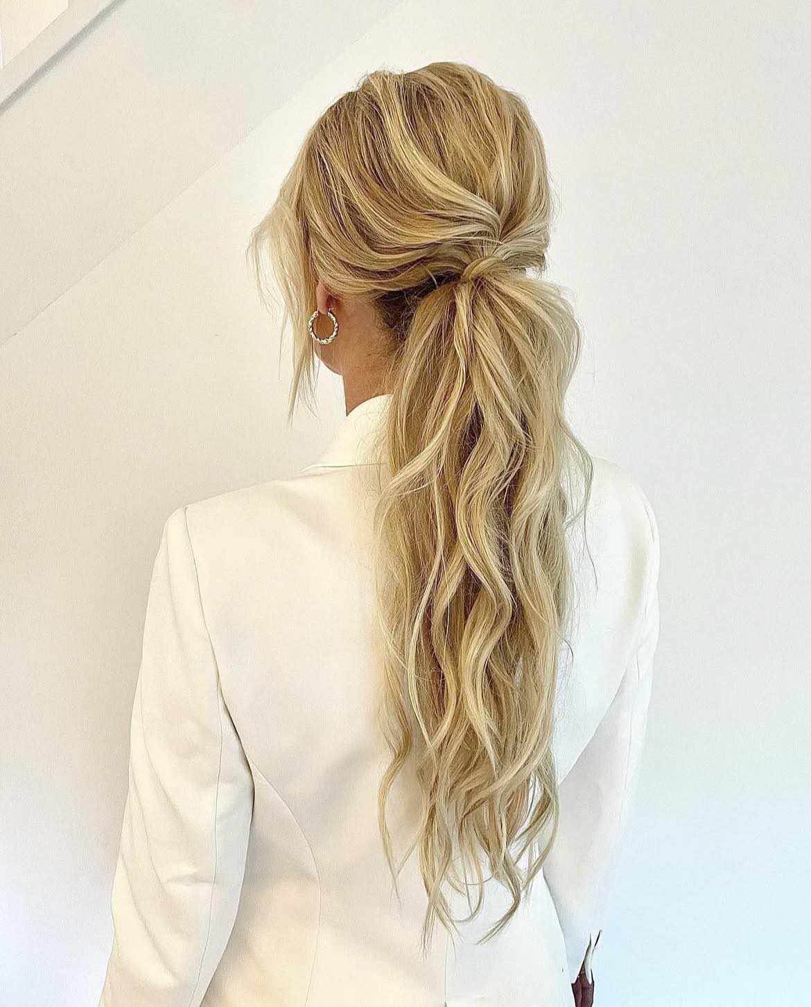 Textured Low Ponytail