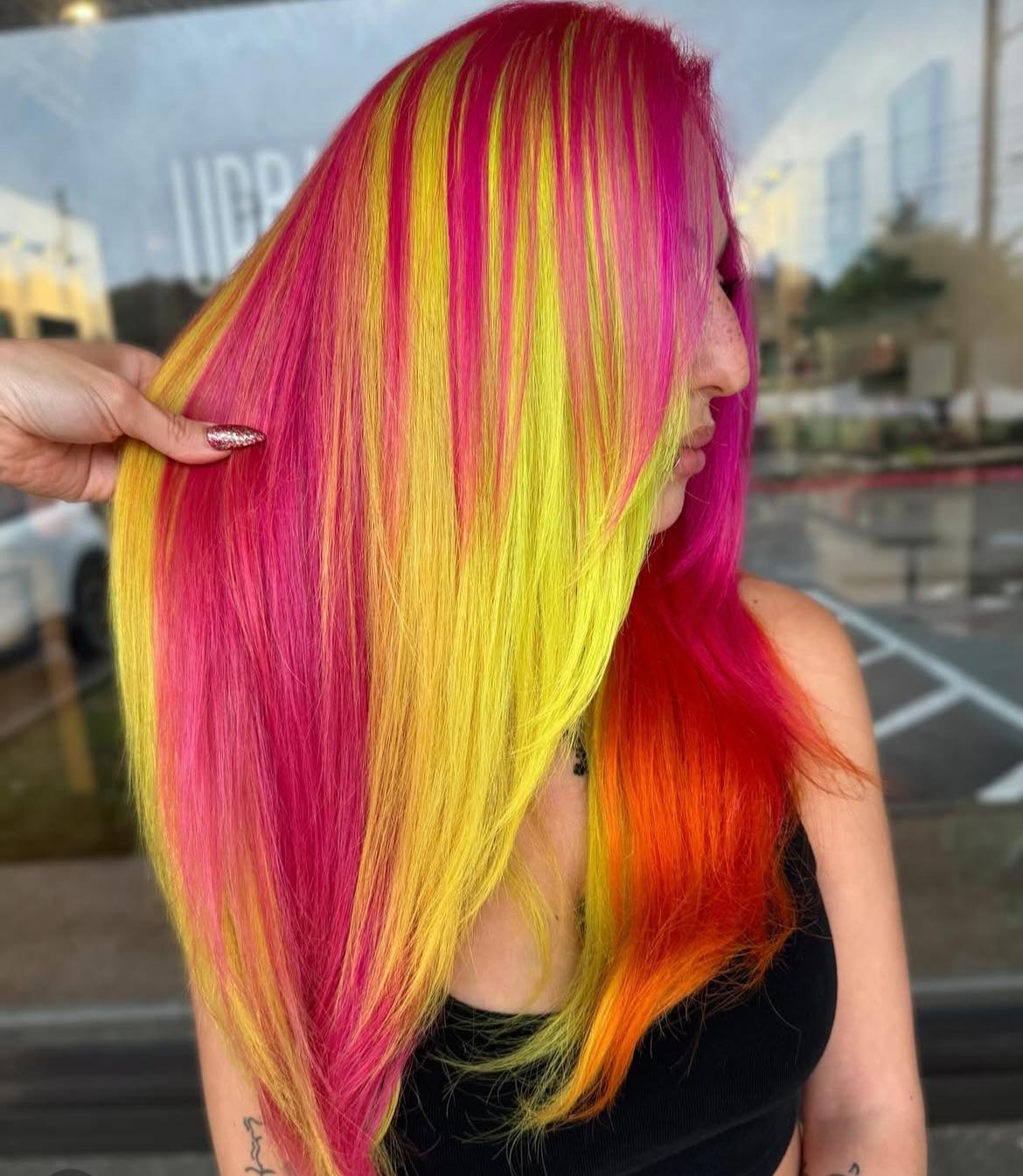 Yellow, Pink And Orange Mix