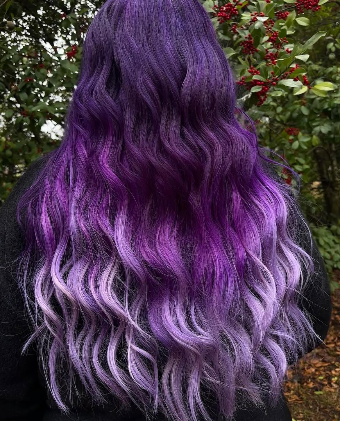 Dark Purple To Lavender Transformation