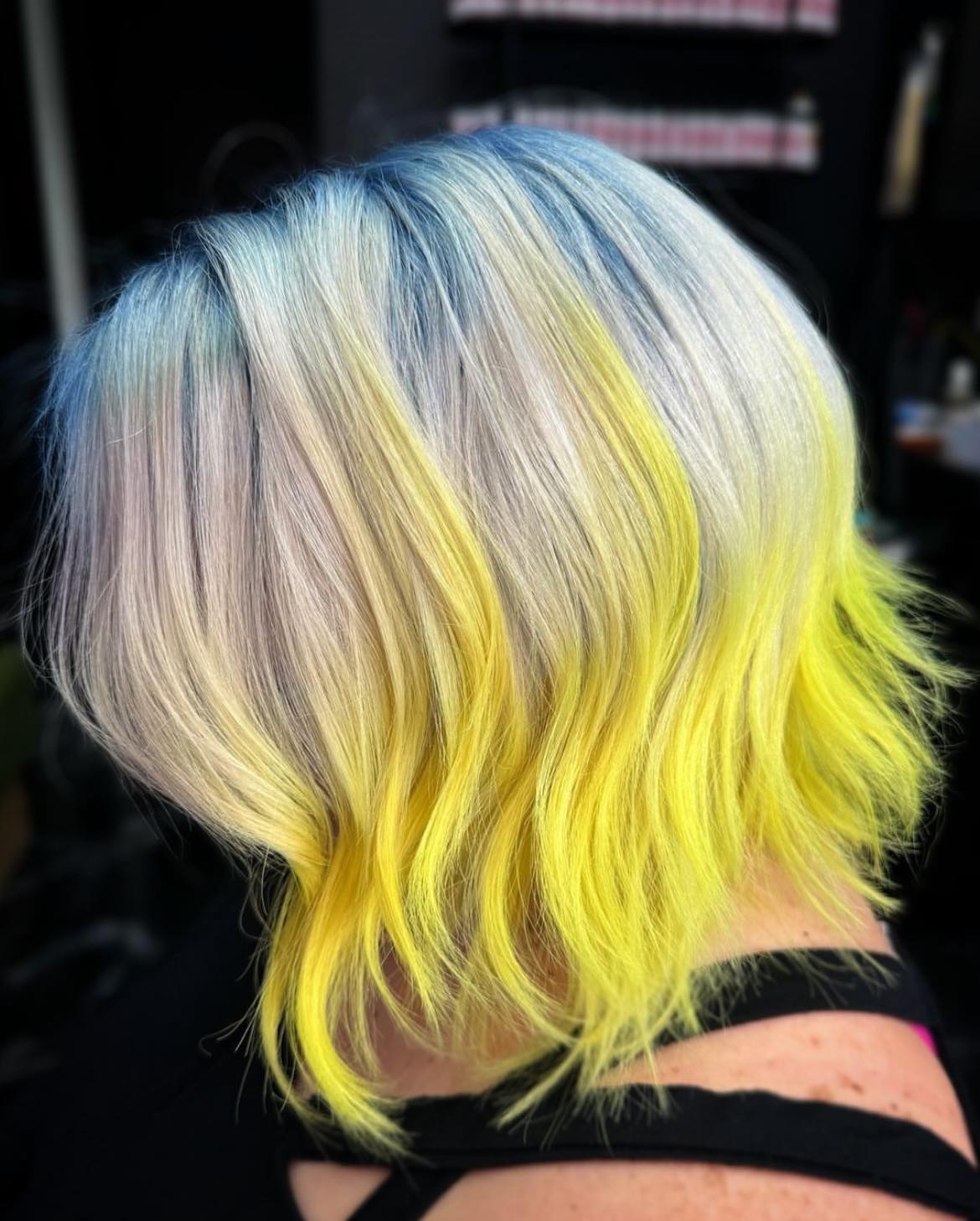 Yellow Dip Dye