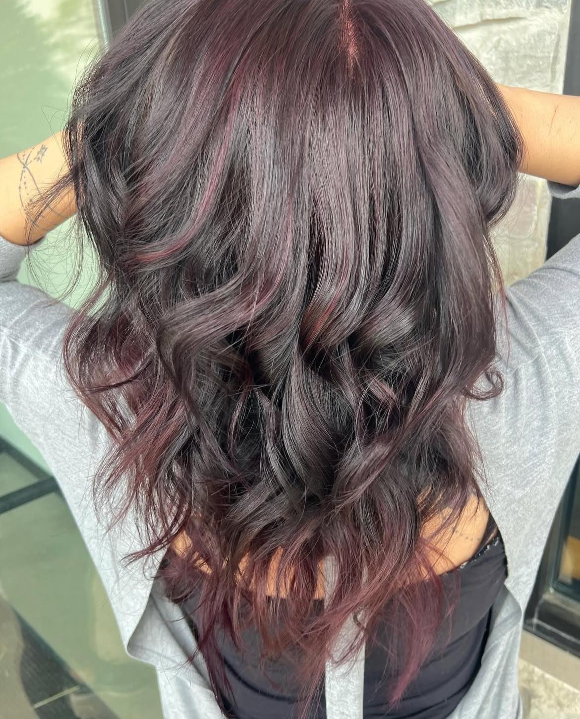 Burgundy Lowlights For Brown Hair