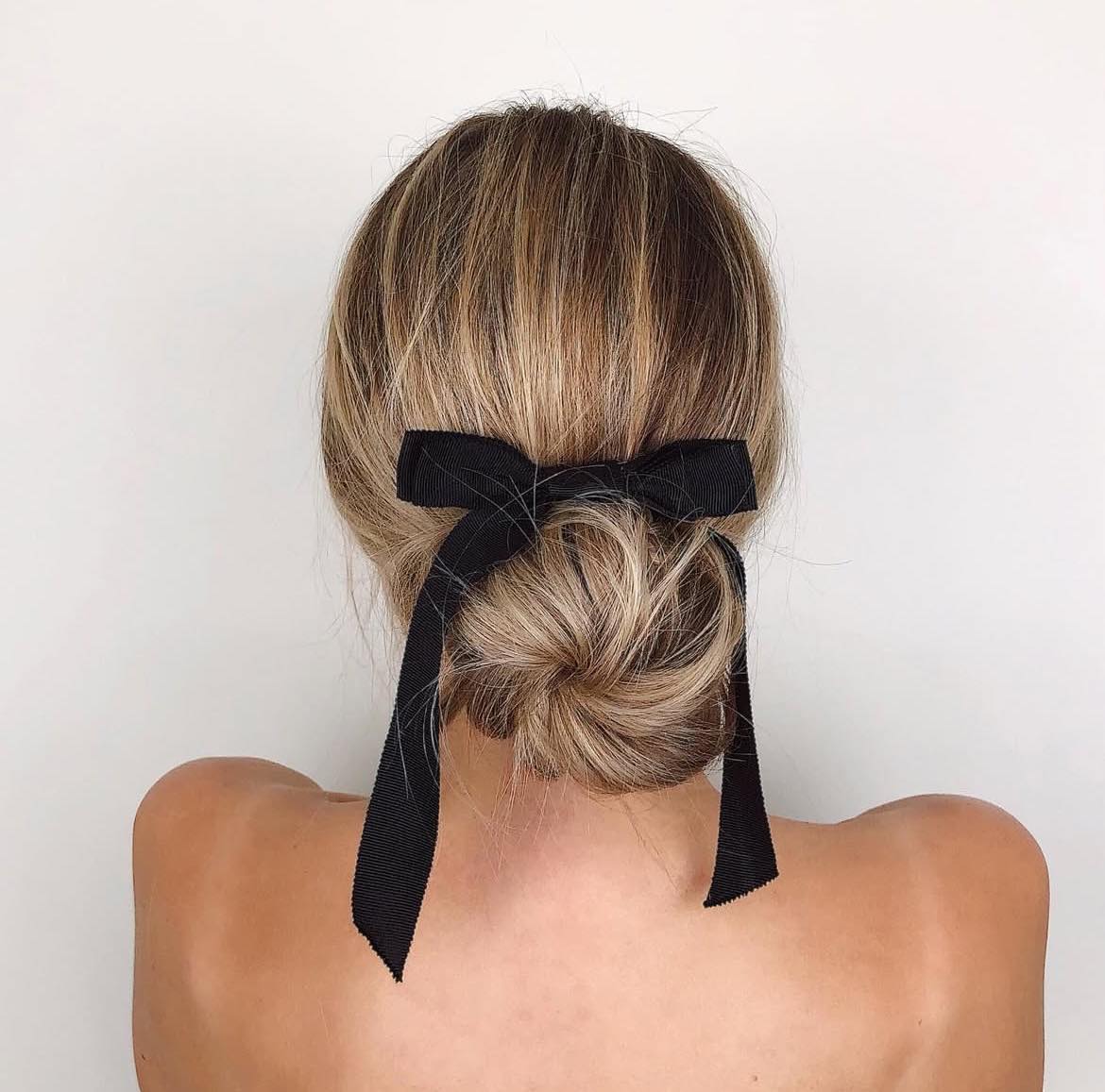 Chignon ballerine décontracté