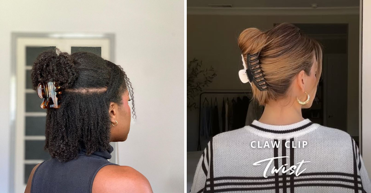 Achieve A Cute Look Quickly With These 25 Easy Claw Clip Hairstyles