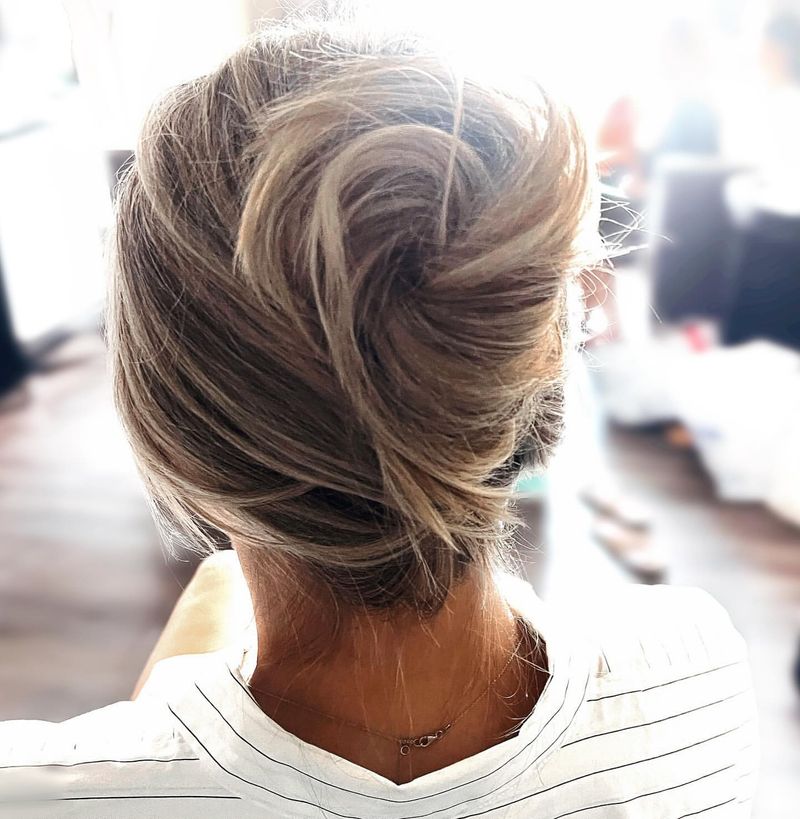 Ash Brown French Twist