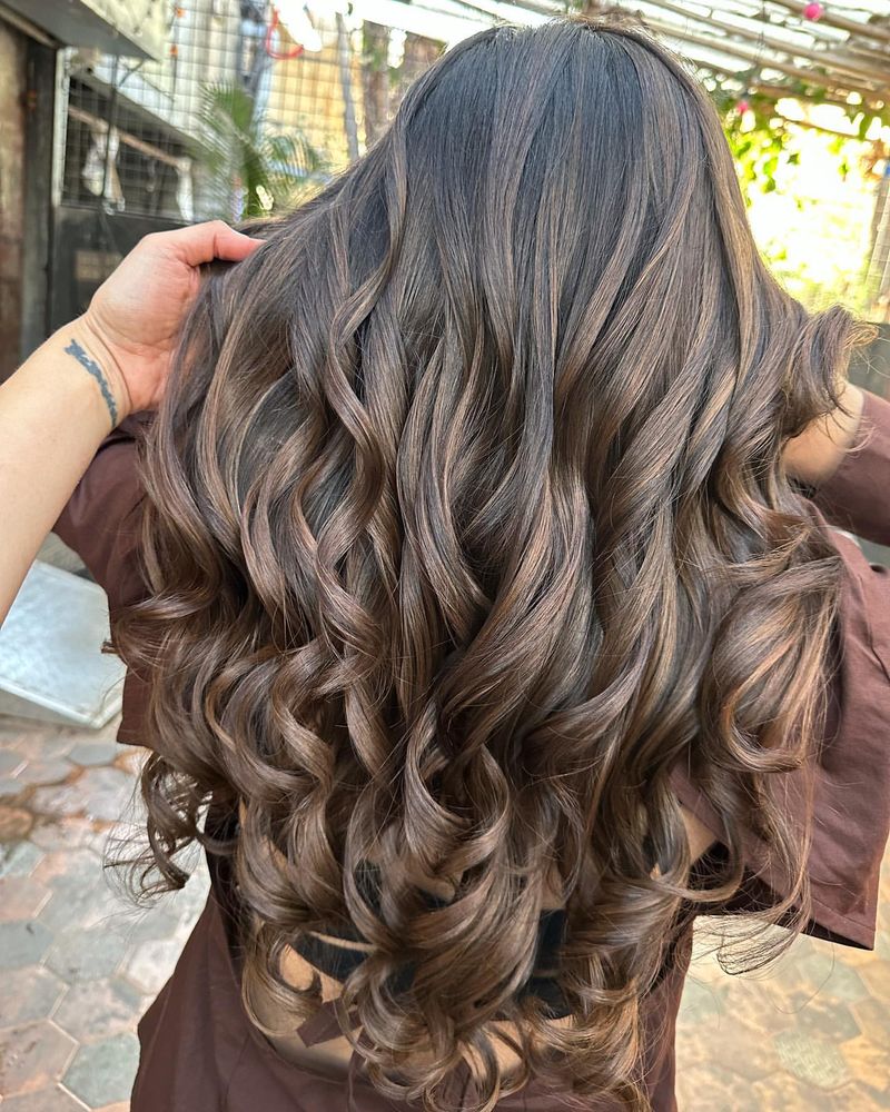 Ash Brown Full Curls