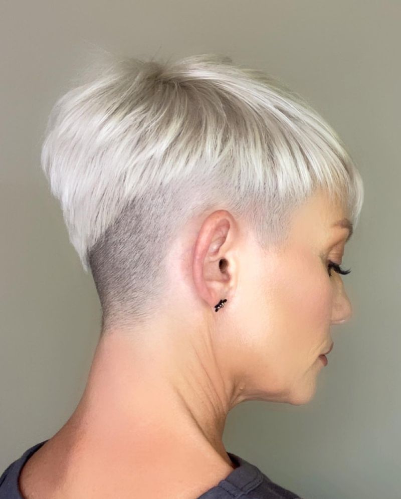 Asymmetrische Pixie met Undercut