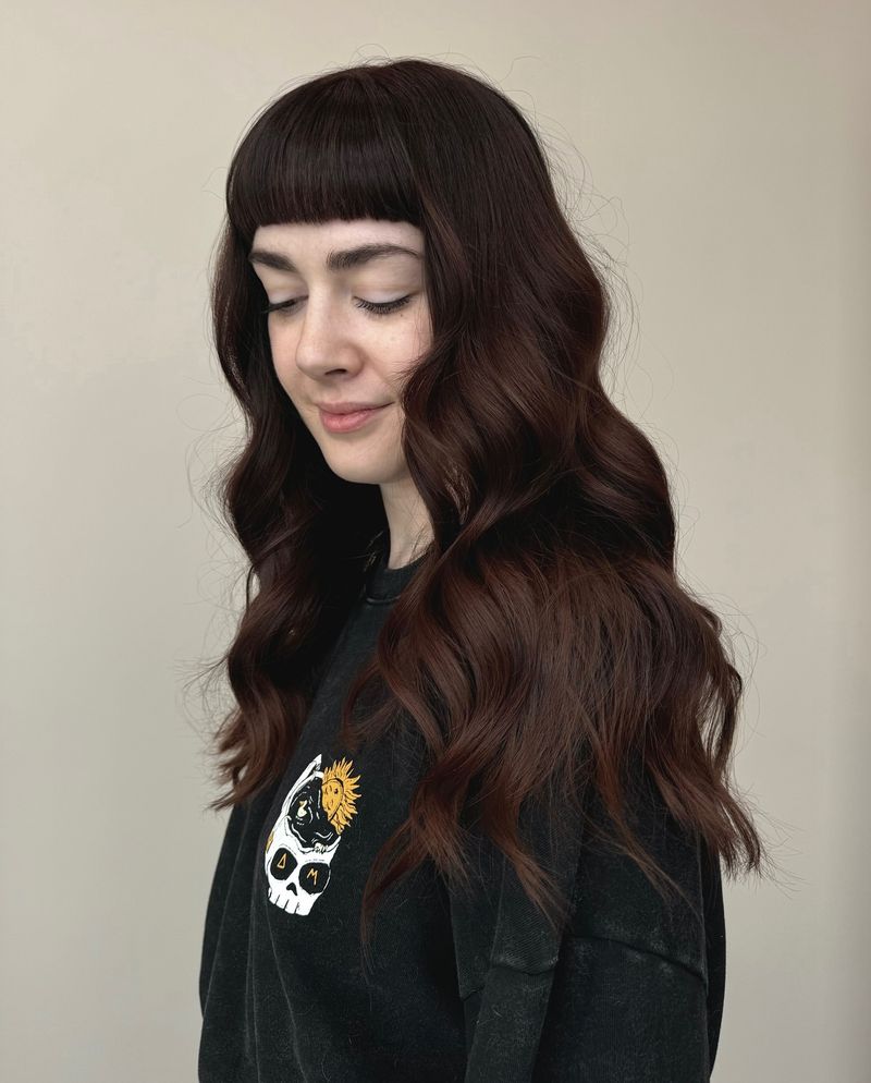 Baby Bangs with Soft Waves