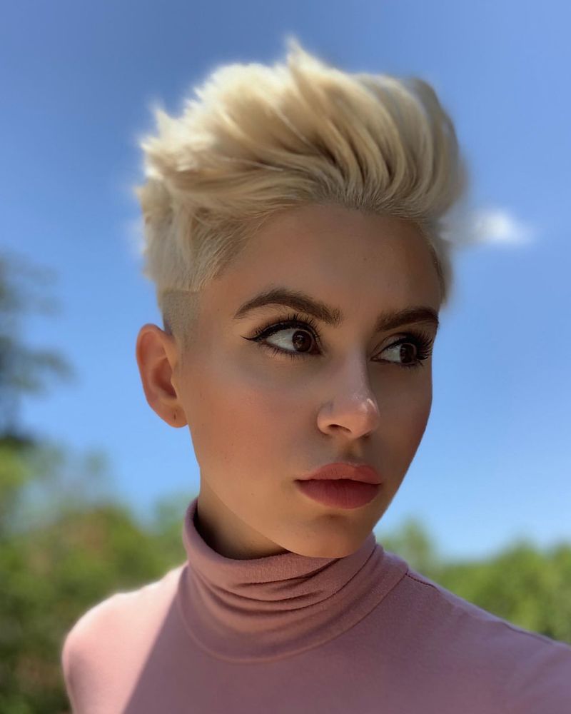 Blonde Pixie Cut