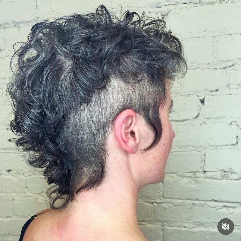 Bold Curly Faux Hawk