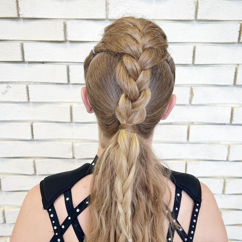 Braided Mohawk Ponytail