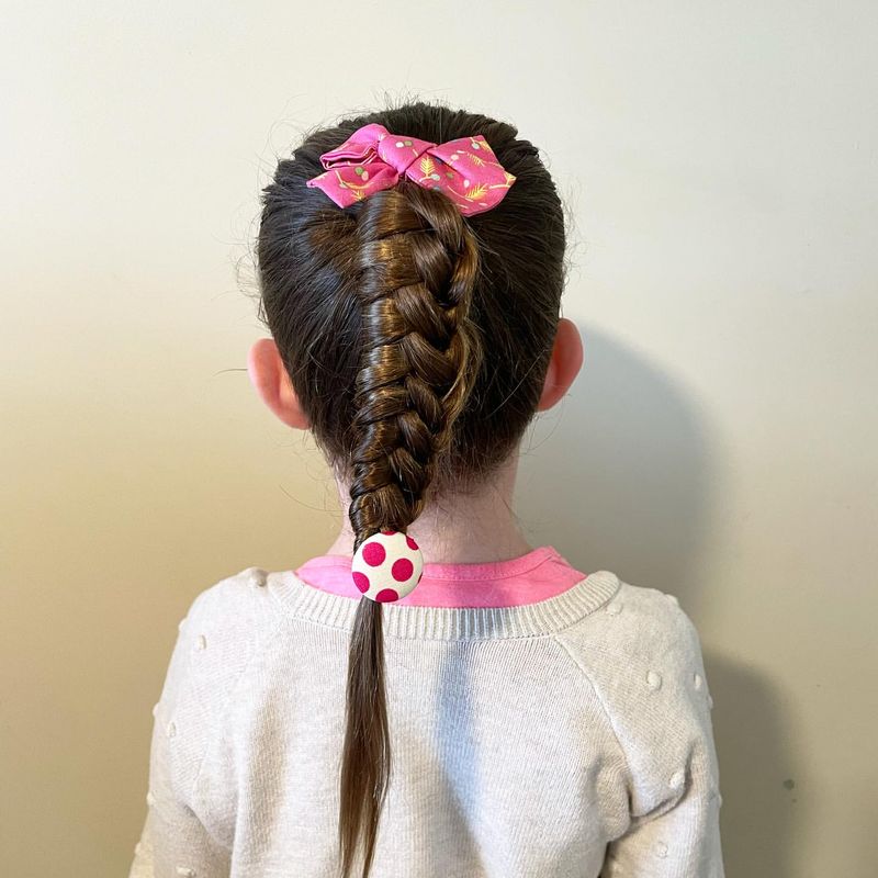 Braided Ponytail with Bows