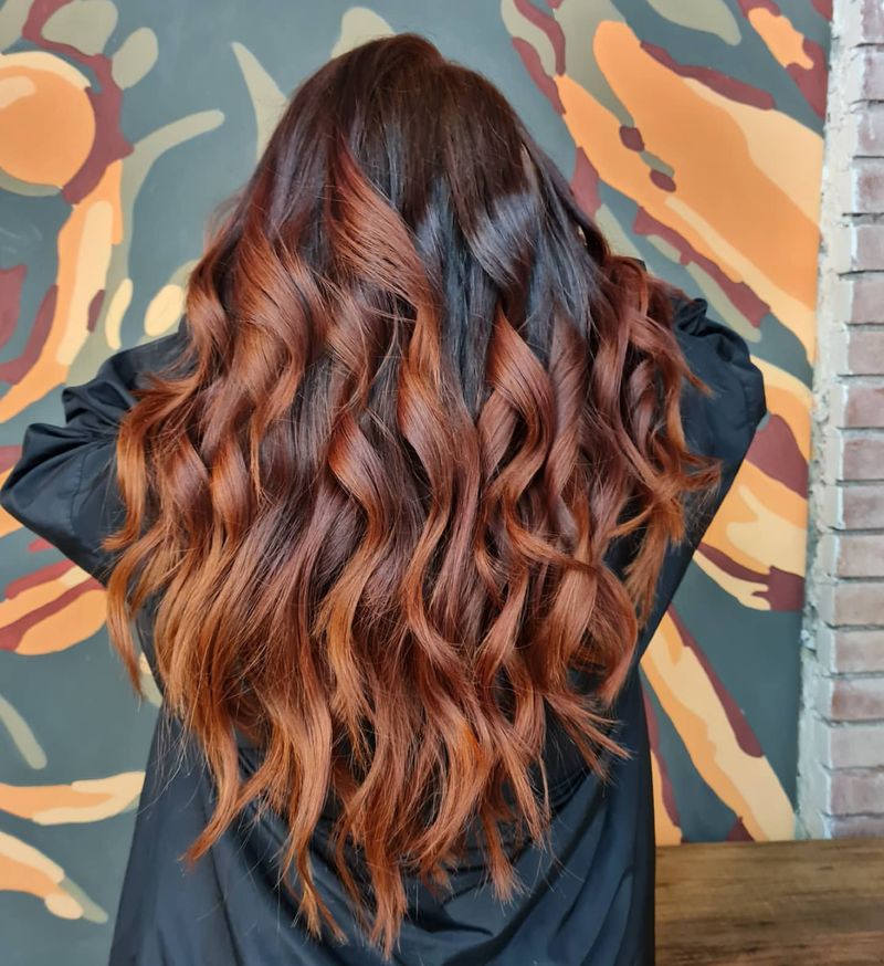 Balayage arancione bruciato