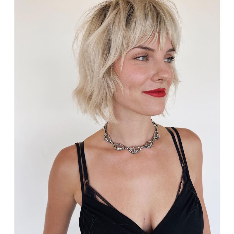 Chic Bob with Choppy Ends