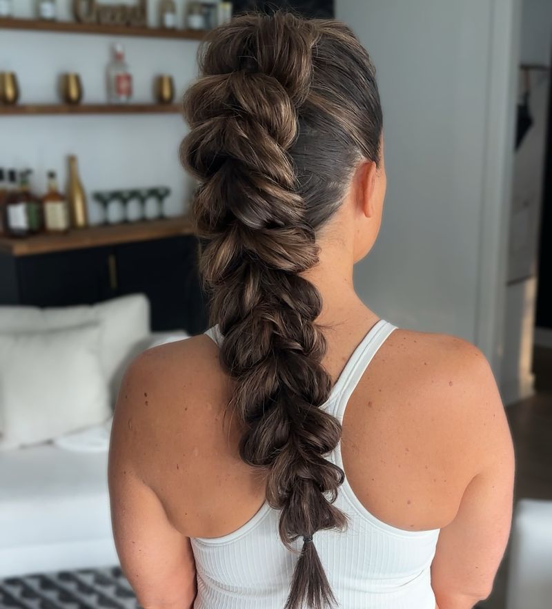 Chunky Braid Ponytail