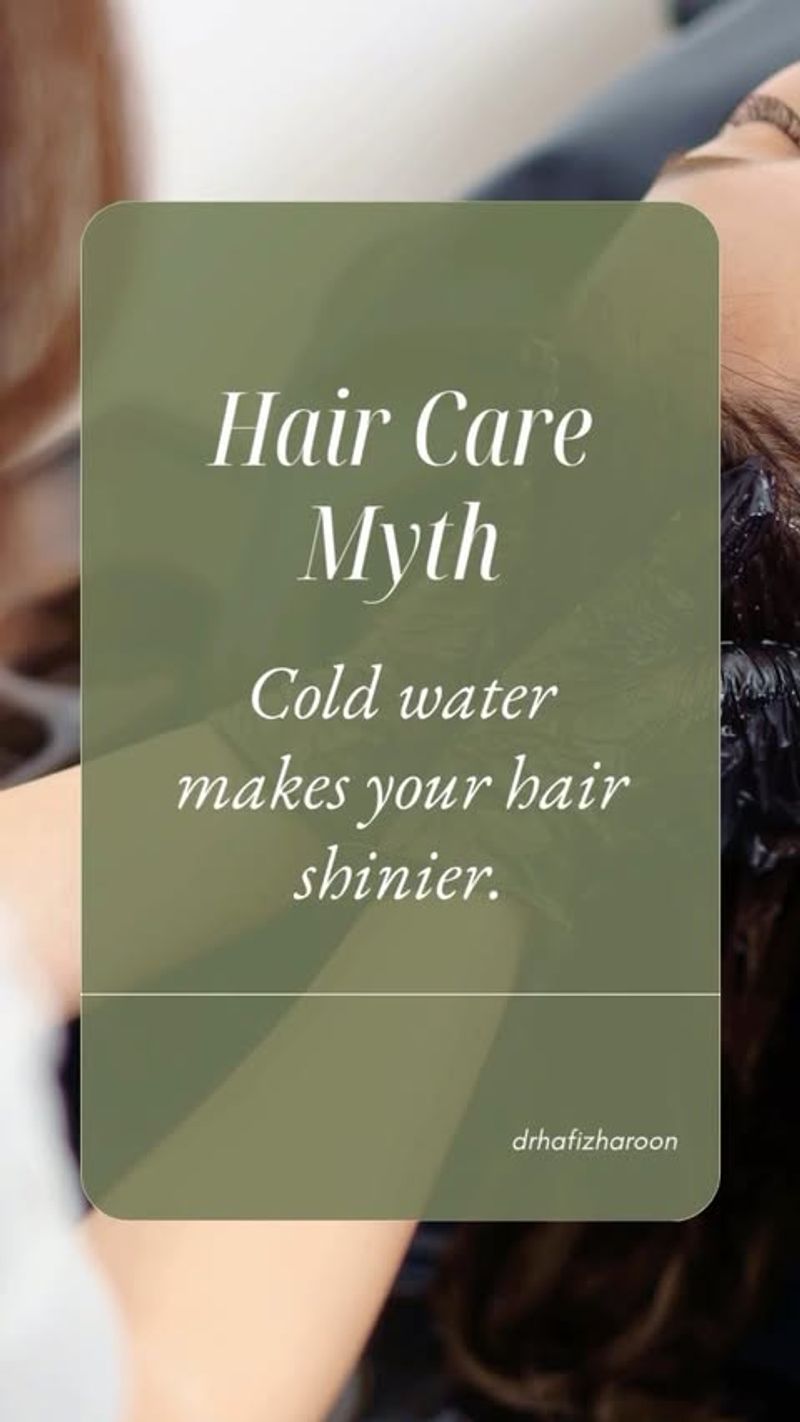 Cold Water for Shiny Hair