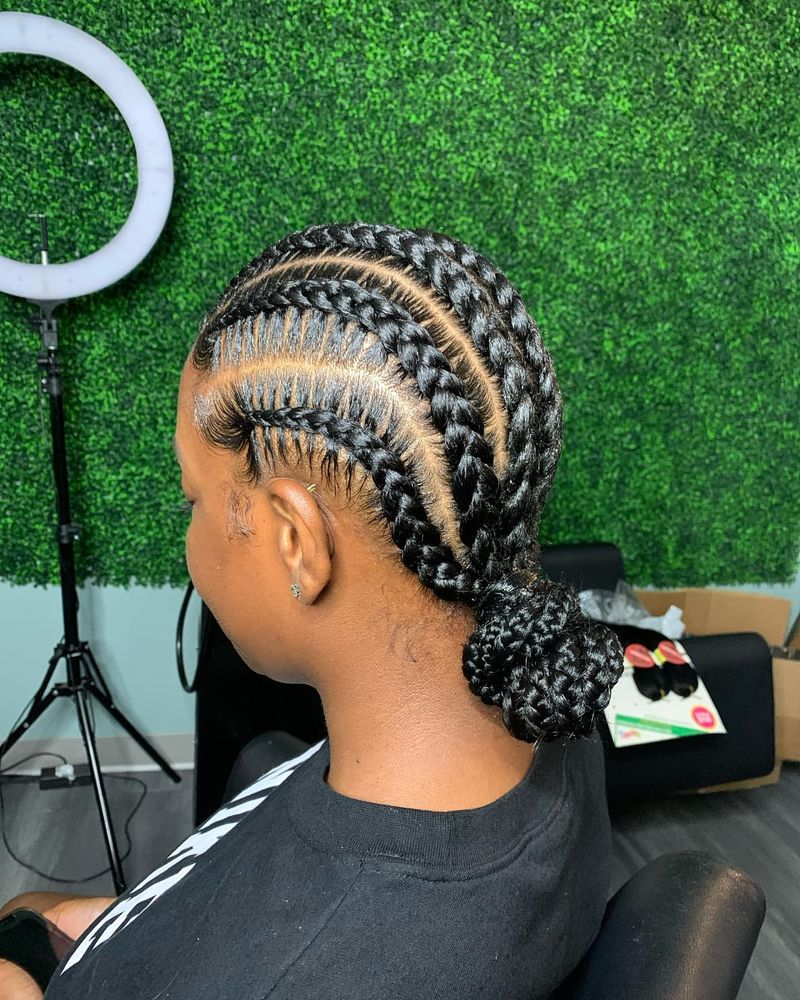 Cornrow Bun