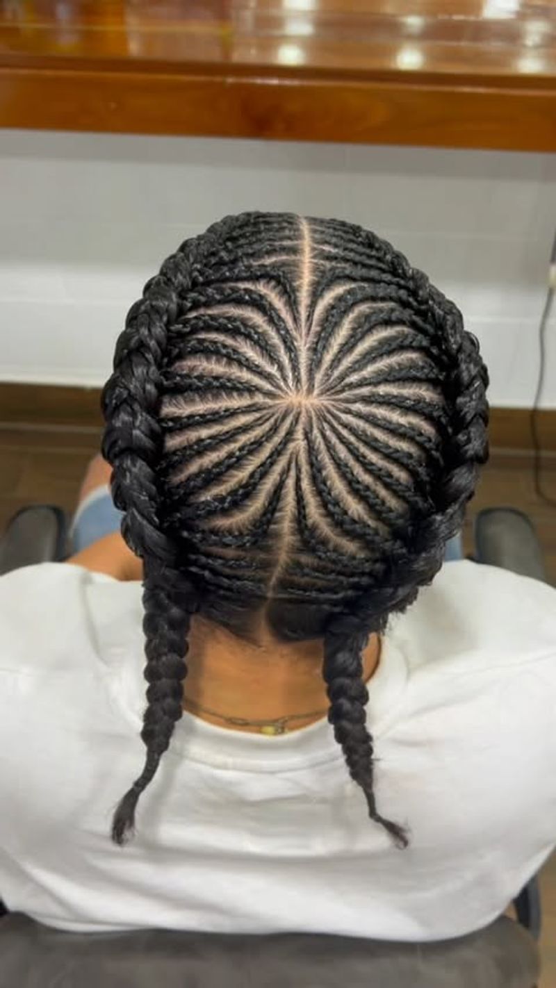 Cornrow Visgraat Stijl