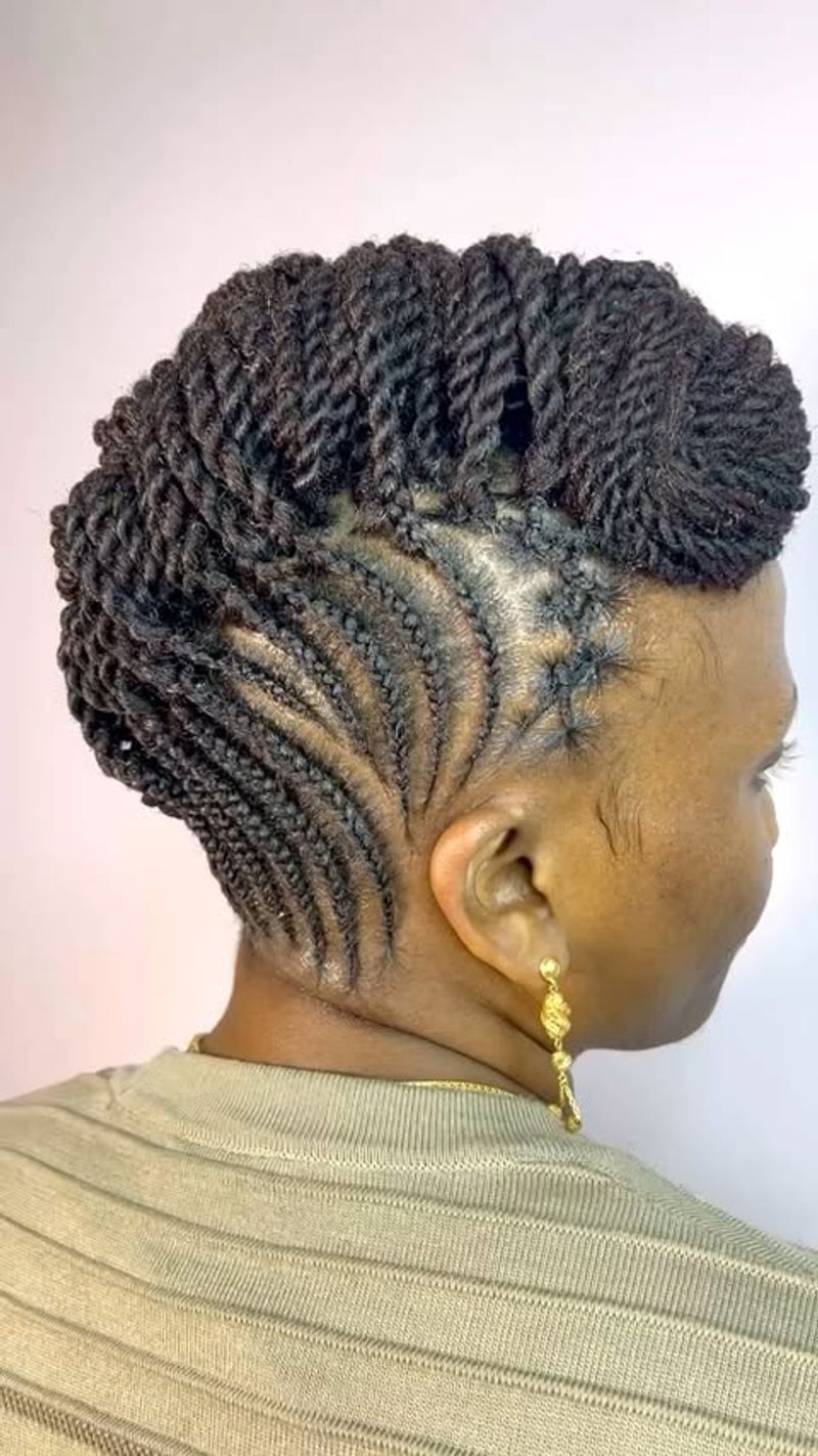 Cornrow Mohawk