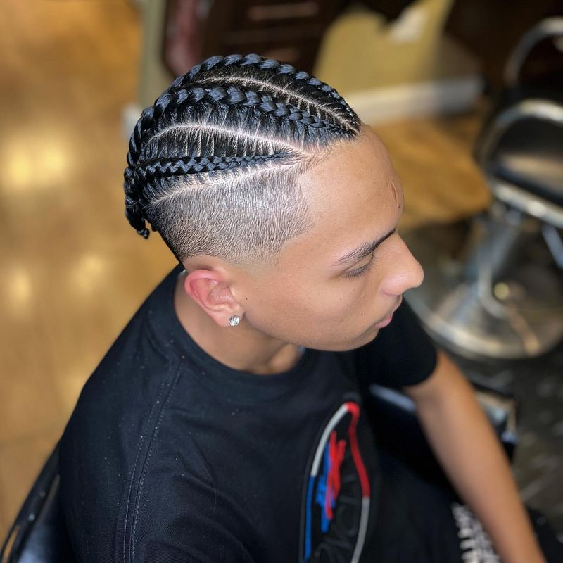 Cornrow Tapered Cut