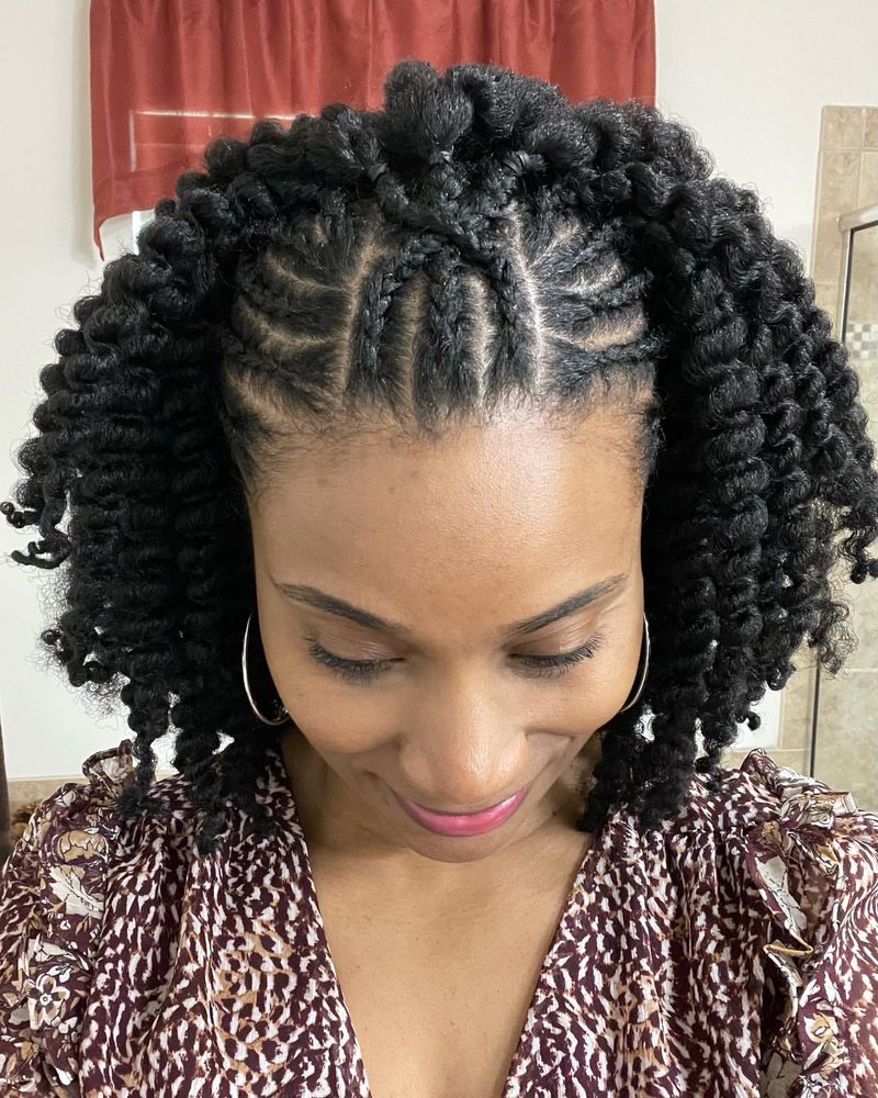 Cornrow Twist Out