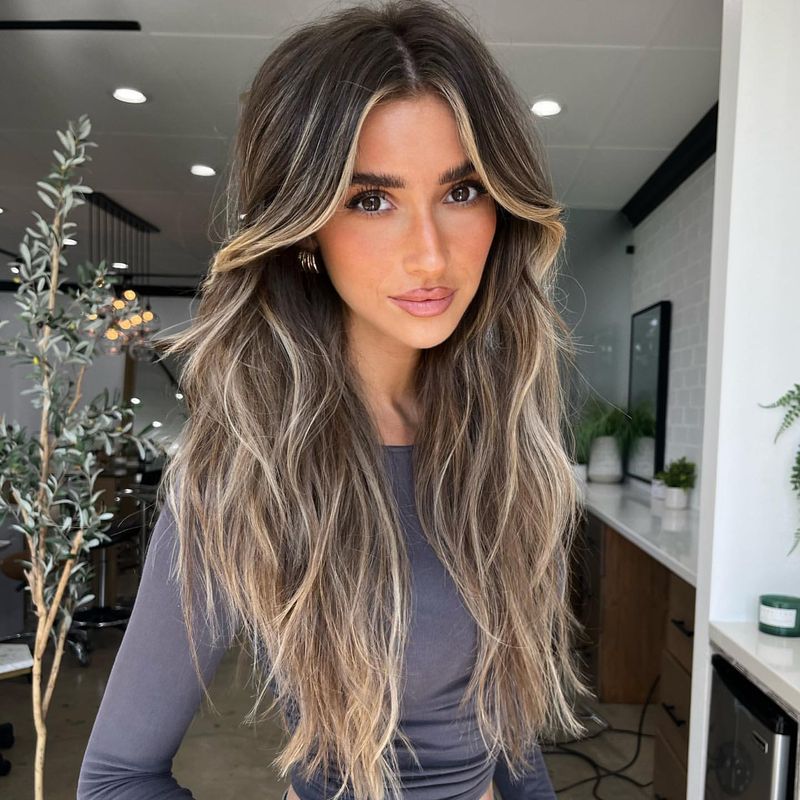 Frange rideau avec balayage