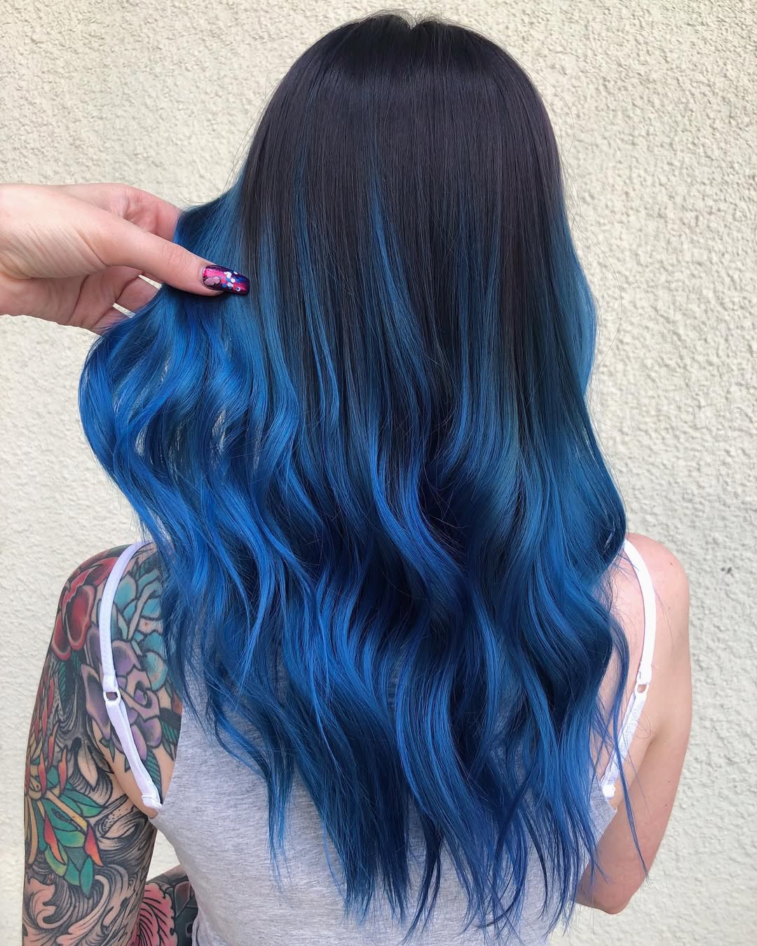 Denim Blue Ombre Hair