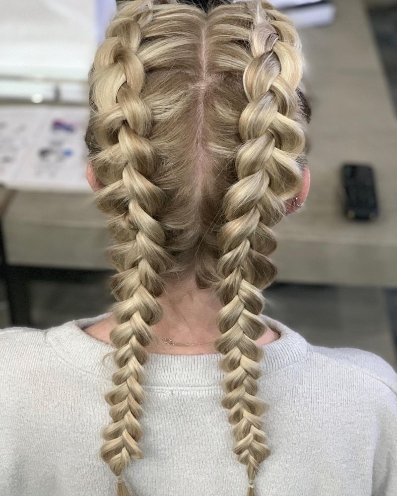 Double French Braids