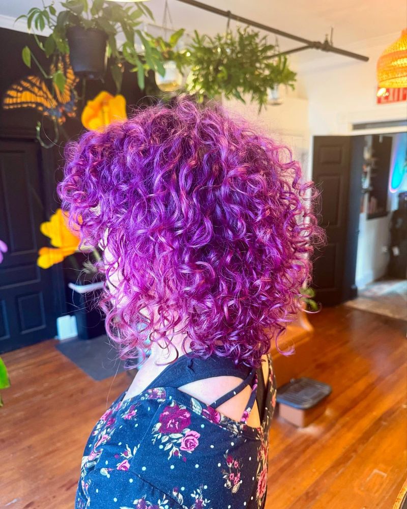 Electric Plum Curls