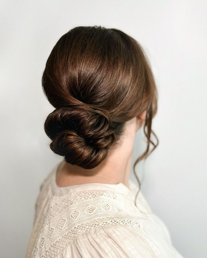 Chignon élégant avec du volume